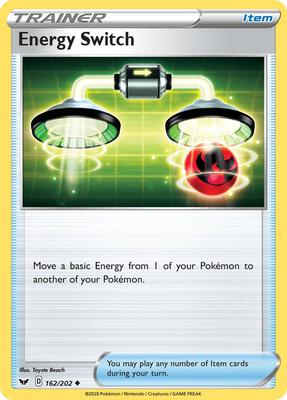 Energy Switch card from SWSH01: Sword & Shield Base Set