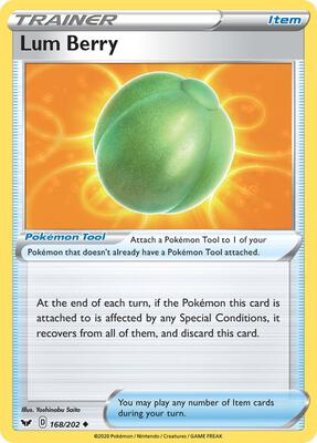 Lum Berry card from SWSH01: Sword & Shield Base Set