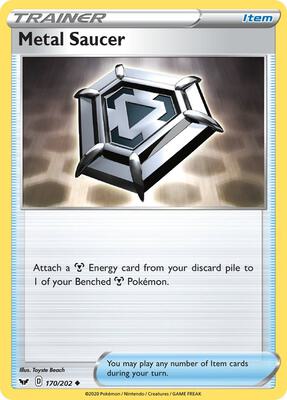 Metal Saucer card from SWSH01: Sword & Shield Base Set