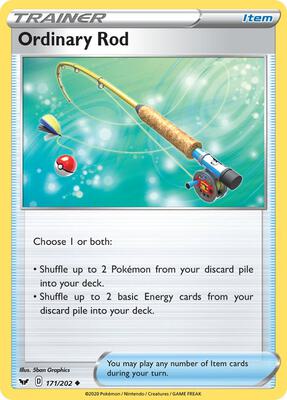 Ordinary Rod card from SWSH01: Sword & Shield Base Set