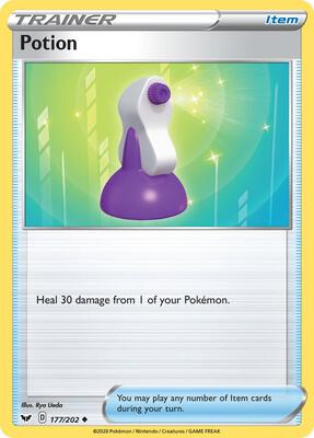 Potion card from SWSH01: Sword & Shield Base Set