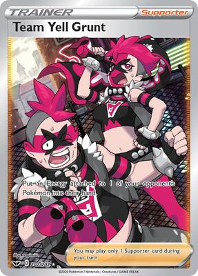 Team Yell Grunt (Full Art) card from SWSH01: Sword & Shield Base Set