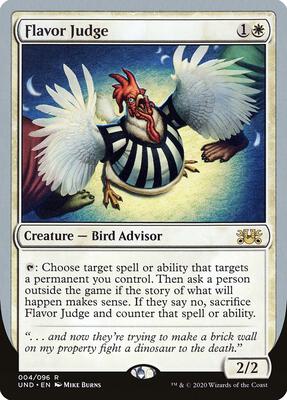 Flavor Judge card from Unsanctioned