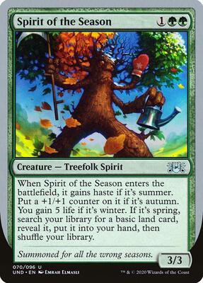 Spirit of the Season card from Unsanctioned