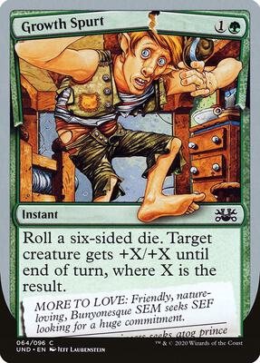 Growth Spurt card from Unsanctioned