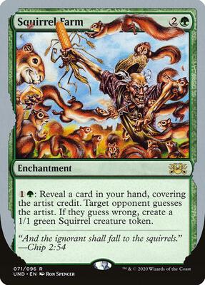Squirrel Farm card from Unsanctioned