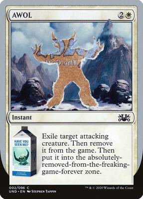 AWOL card from Unsanctioned