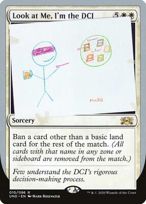 Look at Me, I'm the DCI card from Unsanctioned