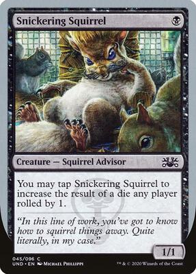 Snickering Squirrel card from Unsanctioned
