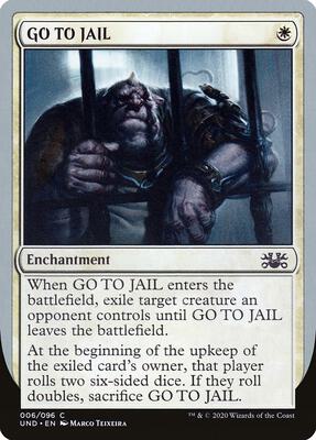 GO TO JAIL card from Unsanctioned