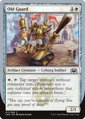 Old Guard card from Unsanctioned
