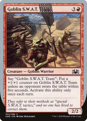 Goblin S.W.A.T. Team card from Unsanctioned