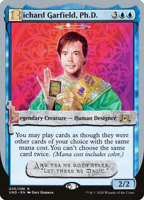 Richard Garfield, Ph.D. card from Unsanctioned