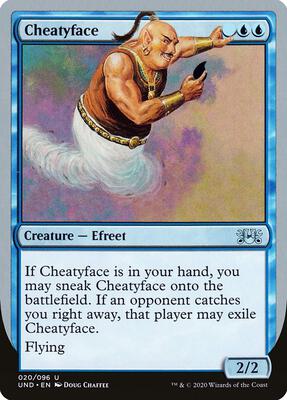 Cheatyface card from Unsanctioned