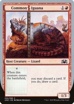Common Iguana card from Unsanctioned