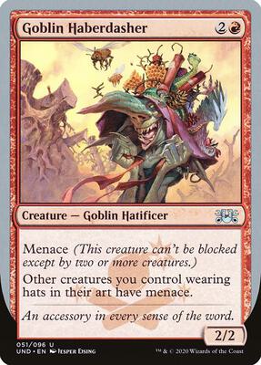 Goblin Haberdasher card from Unsanctioned
