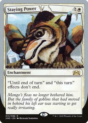 Staying Power card from Unsanctioned