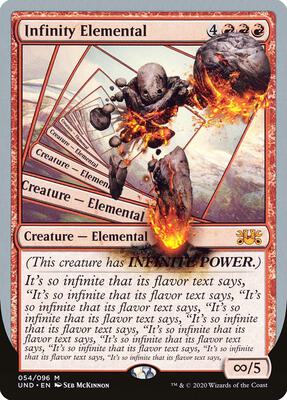 Infinity Elemental card from Unsanctioned