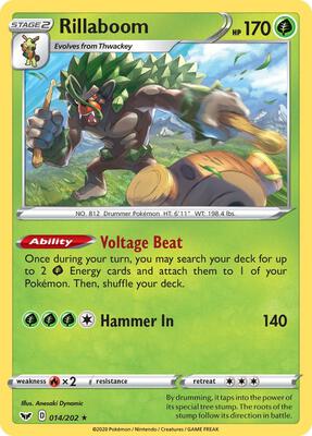 Rillaboom - 014/202 card from Deck Exclusives