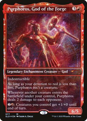 Purphoros, God of the Forge card from Secret Lair Drop Series