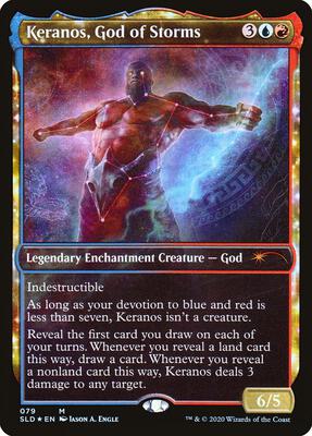Keranos, God of Storms card from Secret Lair Drop Series