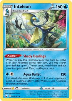 Inteleon - 058/202 card from Deck Exclusives