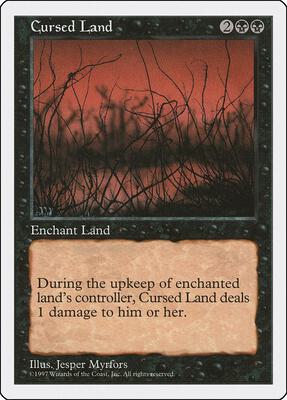 Cursed Land card from Fifth Edition