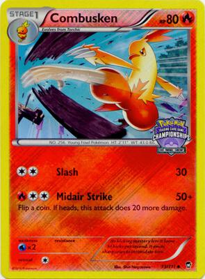 Combusken - 13/111 (State Championships) card from League & Championship Cards