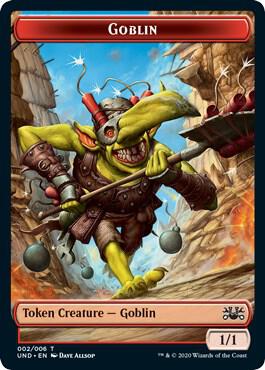 Goblin // Giant Teddy Bear Double-sided Token card from Unsanctioned