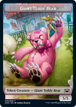 Giant Teddy Bear // Acorn Stash Double-sided Token card from Unsanctioned