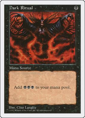 Dark Ritual card from Fifth Edition