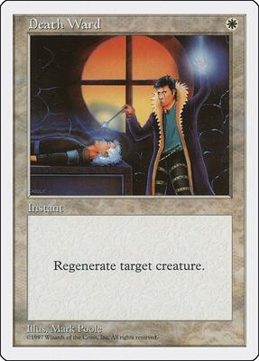 Death Ward card from Fifth Edition