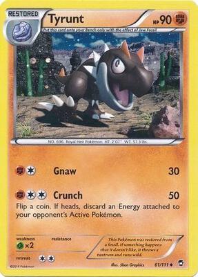 Tyrunt - 61/111 (Cosmos Holo) card from Miscellaneous Cards & Products