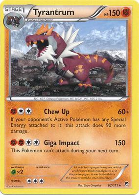 Tyrantrum - 62/111 (Cosmos Holo) card from Miscellaneous Cards & Products