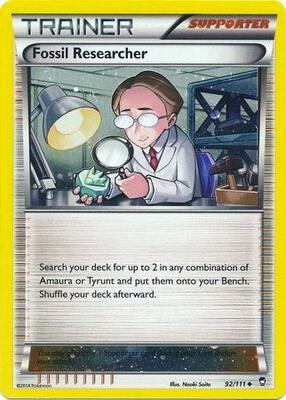 Fossil Researcher - 92/111 (Cosmos Holo) card from Miscellaneous Cards & Products