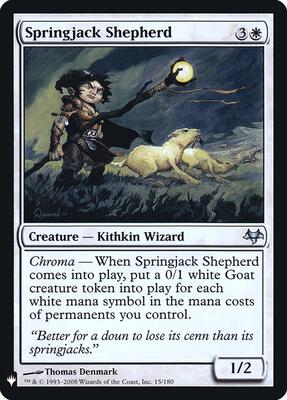 Springjack Shepherd card from The List Reprints