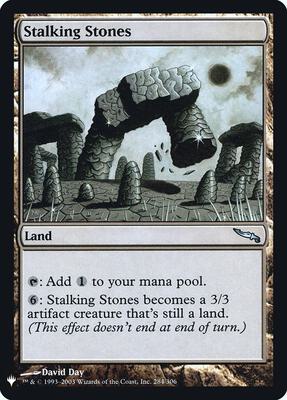 Stalking Stones card from The List Reprints
