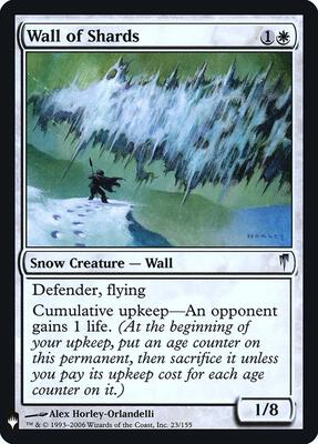 Wall of Shards card from The List Reprints