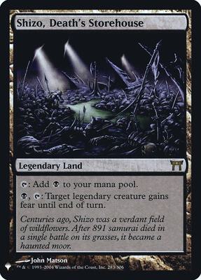 Shizo, Death's Storehouse card from The List Reprints