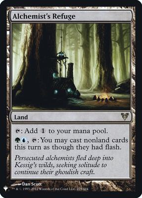 Alchemist's Refuge card from The List Reprints