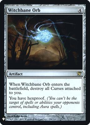 Witchbane Orb card from The List Reprints