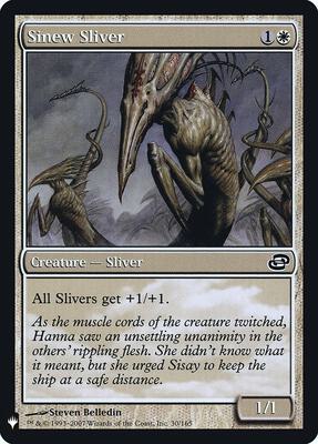 Sinew Sliver card from The List Reprints