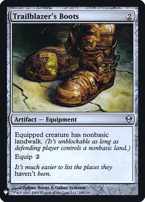 Trailblazer's Boots card from The List Reprints