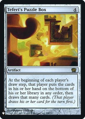 Teferi's Puzzle Box card from The List Reprints