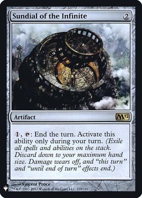 Sundial of the Infinite card from The List Reprints
