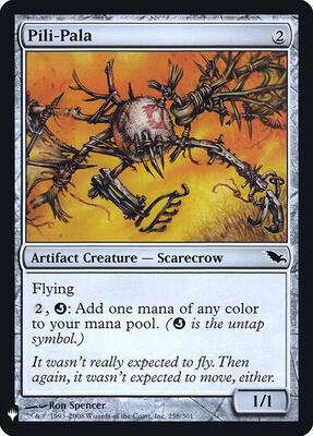 Pili-Pala card from The List Reprints