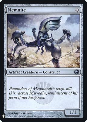 Memnite card from The List Reprints