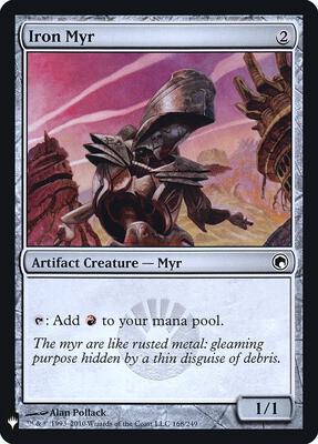 Iron Myr card from The List Reprints