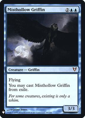 Misthollow Griffin card from The List Reprints