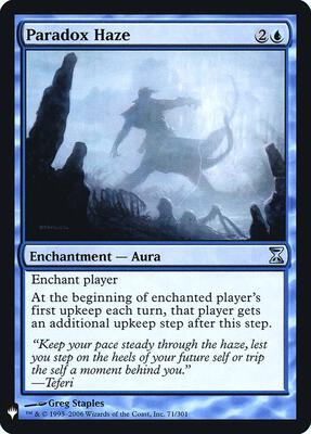 Paradox Haze card from The List Reprints
